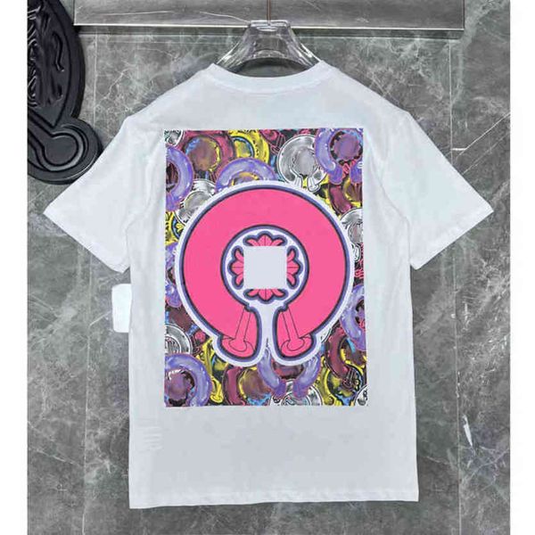 

men's classic ch t shirts brand man t-shirt luxury summer women cross sanskrit tees letter designer tshirts boy loose round neck shirt, White;black