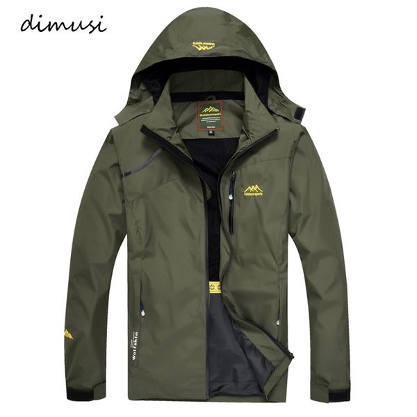 

dimusi men s jackets spring autumn casual men outwear raincoat waterproof hooded coats male breathable bomber 4xl ya813 220818, Black;brown