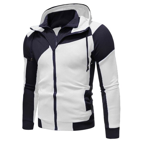 

men s bomber jacket for spring autumn cardigan jackets hooded sweatshirts streetwear male overalls quilted coat men clothing 220818, Black;brown