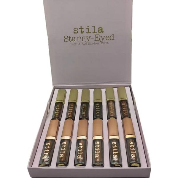 

factory price stila eye for elegance liquid eyeshadow contour highlight makeup 12 colors in 1 set