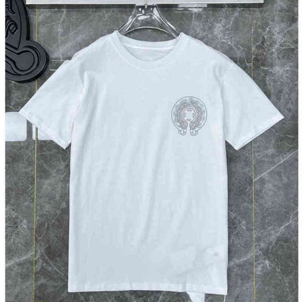 

men's fashion ch t shirts brand man t-shirt luxury summer women cross sanskrit tees letter designer tshirts boy loose round neck shirt, White;black