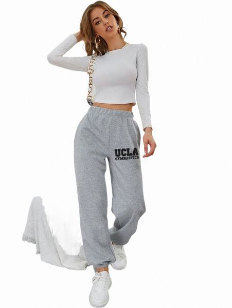 

letter graphic slant pocket sweatpants z4qj#, Black;white