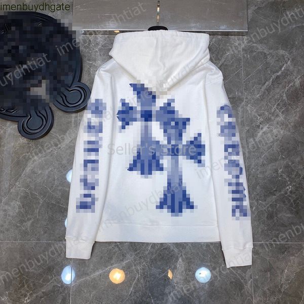 

2022 luxury brand ch hoodie american high street fashion multi-element mattyboy graffiti couple casual sweater, Black