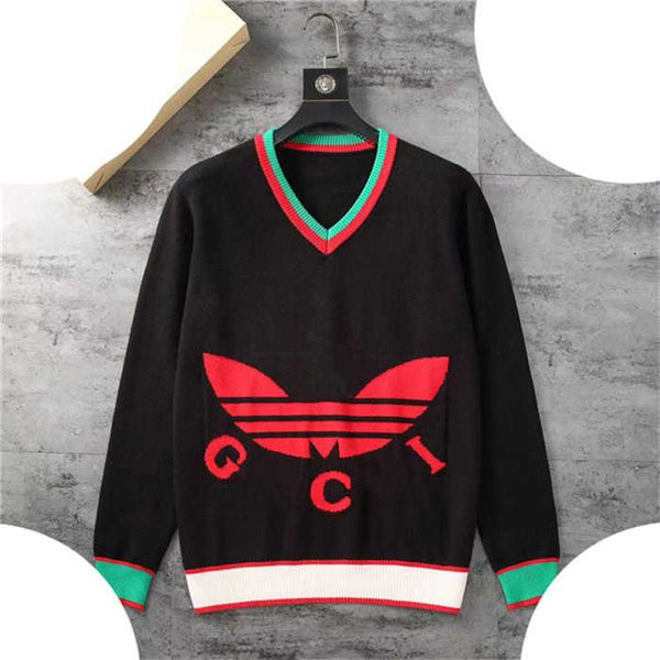 

2022 designer brand classic men s sweater fashion plate-print casual fall/winter jumper men's sweater s-6xl, White;black