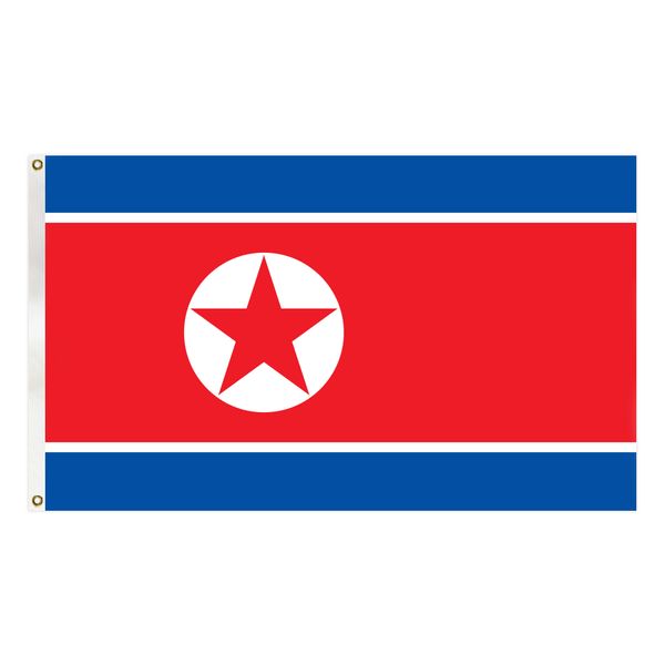 

north korea flag country national banner 90x150 cm polyester hanging banner for indoor outdoor decoration