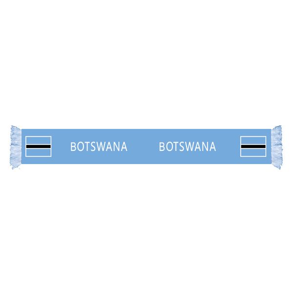 

botswana factory supply good price polyester satin flag scarf country nation football games fans scarf also can be customized