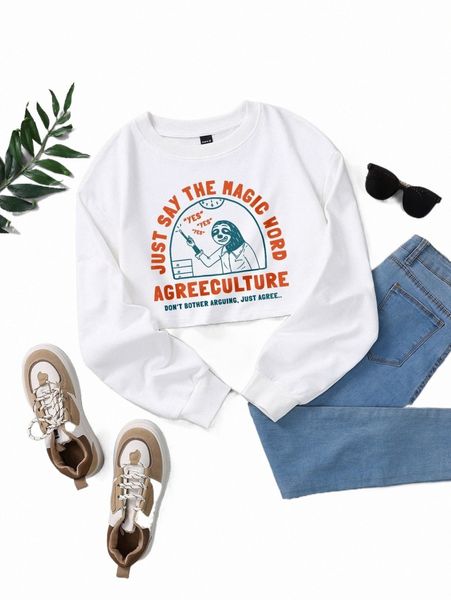 

x wege17 slogan graphic drop shoulder thermal lined sweatshirt t9kw#, Black