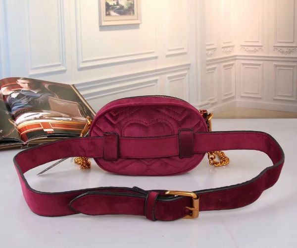 

velvet waist bags women fanny pack designer bum belt bag money handy 2022 crossbody lady handbags purse solid travel bag