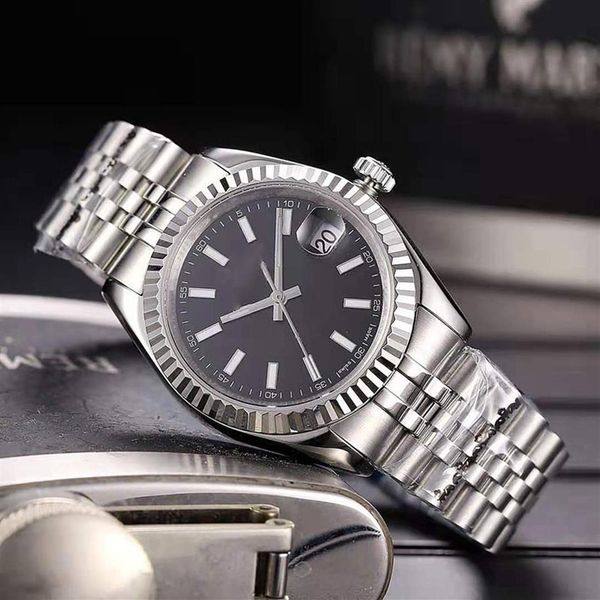 

mens watch automatic mechanical watches stainless steel strap 40mm 36mm ladies wristwatch classic wristwatches perfect quality wat341j, Slivery;brown