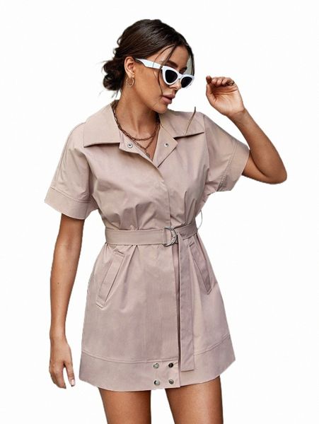 

batwing sleeve belted trench coat f3rb#, Tan;black