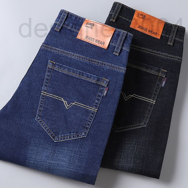 

men's jeans designer guangzhou xintang jeans men's micro slim straight calf pants good quality casual elastic business 6oax, Blue
