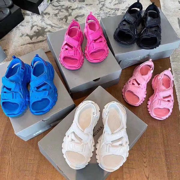 

2022 women men triple sandals 3.0 slippers shoes pink white outsole casual oudoor slide sandal sports platform wear resistant female triple, Black