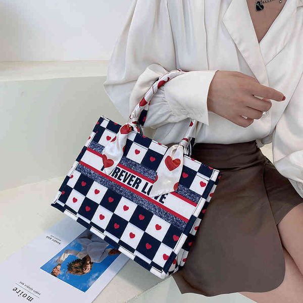

50% off outlet online wholesale net red large capacity tote bag fashion printing love ribbon bow girl handbag
