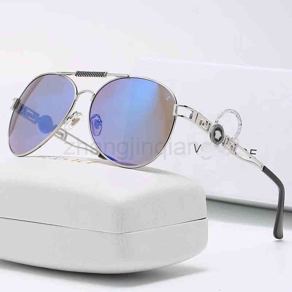 

designer versage sunglasses cycle luxurious casual fashion woman mens lovers new metal toad anti glare driving mirror leisure business summe, White;black