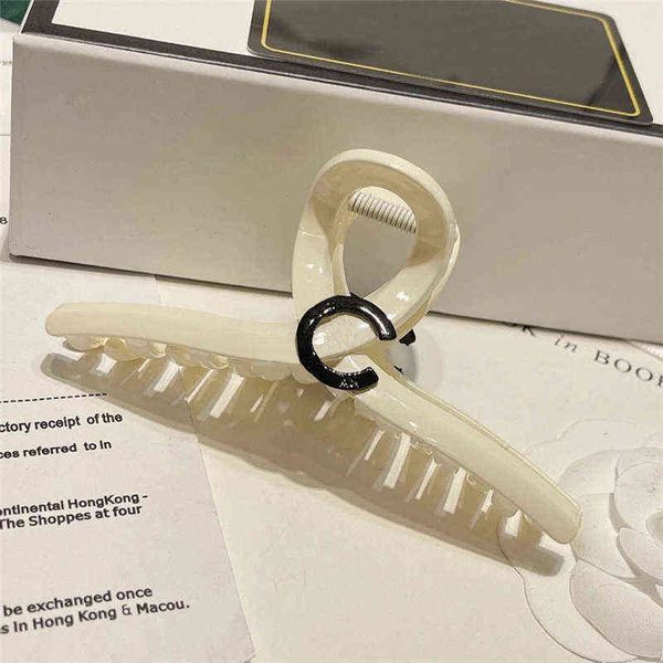 

bai cheng luxurys fashion womens designer hair clips claws big square crabs clip leopard grain plugs for women hair accessories, Golden;silver