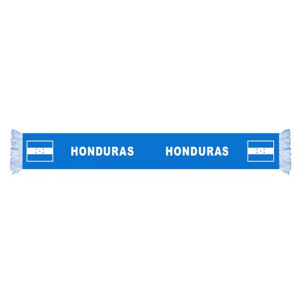 

honduras flag factory supply good price polyester satin scarf country nation football games fans scarf also can be customized