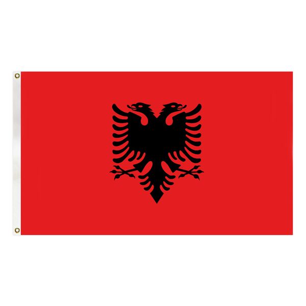 

albania flag 3x5 ft polyester country national flag banner with two brass grommets