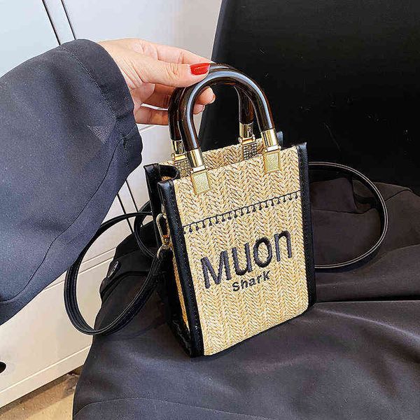 

purses acrylic tote bag woven straw women's bag new one shoulder handbag handbags