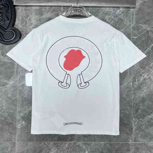 

mens classic luxury t shirts brand ch man tees sanskrit letter t-shirt summer horseshoe flower cross short sleeve designer tshirts hip hop s, White;black
