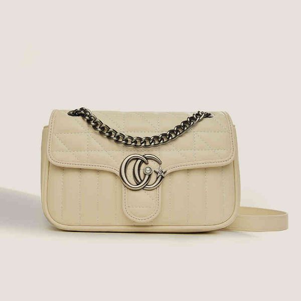 

50% off outlet online wholesale net red star pearl small square embroidered checkered chain flip single shoulder bag