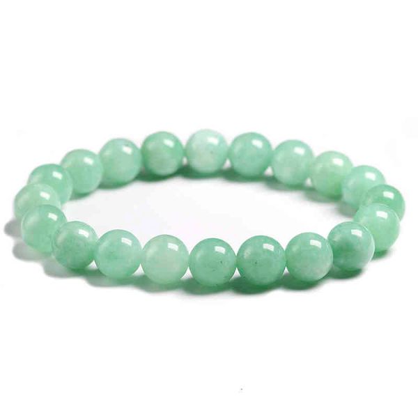 

bangle designer fine aaa 100% natural burmese green jade round beads women stone jewelry gemstone gift handmade strand bracelets, Black