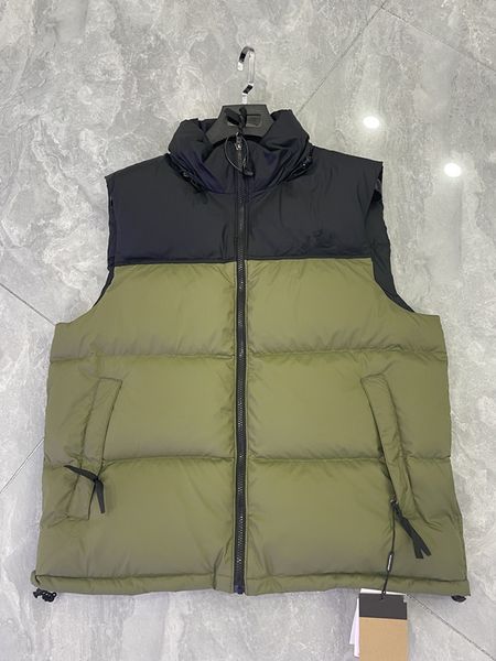 

7 colors designer puffer gilet mens vests heat down vest waistcoat design for man bodywarmer jacket woman outwear fashion winter sleeveless, Black;white