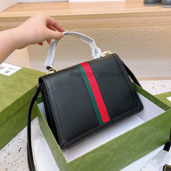 

italy brand classic ophidia handbags shoulder bags genuine leather red green stripes mini chain crossbody bag luxury designer 5l7p 744t