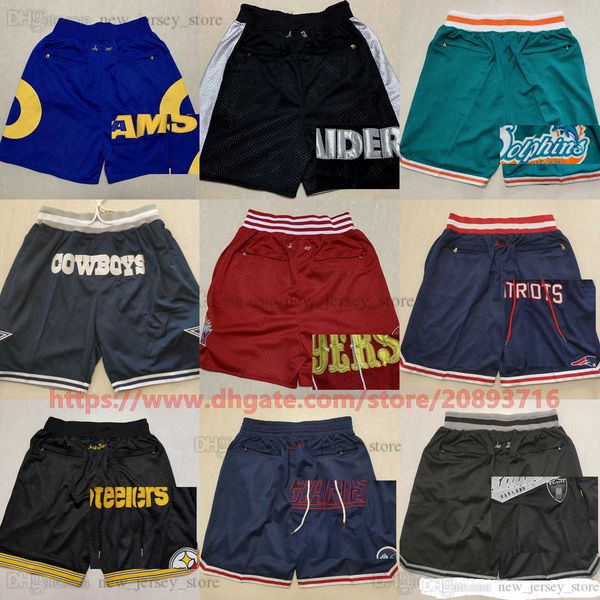 

new just don pocket football short casual sports hip pop pant with pockets zipper sweatpants stitched breathable gym training beach pants sh, Black