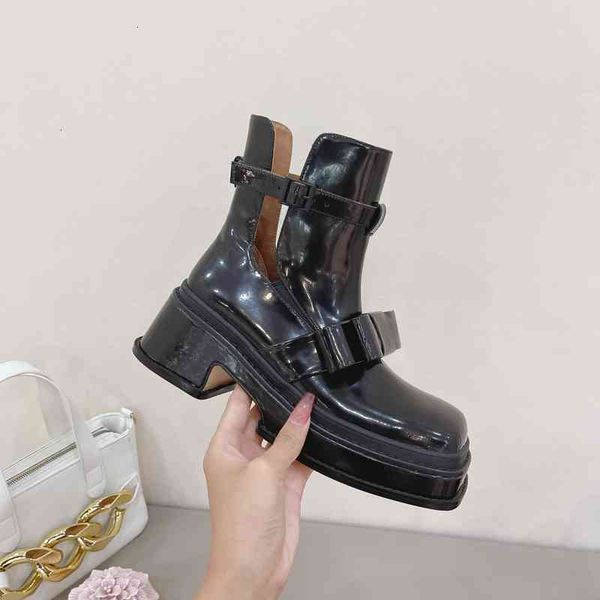

women's boots chelsea leather boots flats retro style winter collection, Black