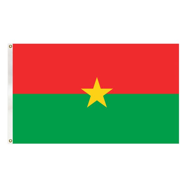 

burkina faso flag country national banner 90x150 cm polyester hanging banner for indoor outdoor decoration