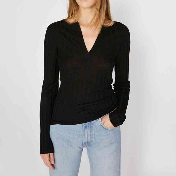 

women's sweaters spring tote british half open neck bottomed slim sweater women's uw6w, White;black