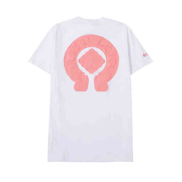 

luxury designer mens t shirts fashion brand ch men tees horseshoe cross tshirts summer classic man hip hop sweater sanskrit letter t-shirt, White;black