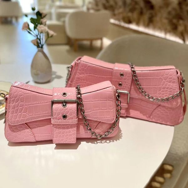 

pink sugao women shoulder crossbody chain bags large capacity girl purses fashion luxury genuine leather axillary bag handbags shopping bag