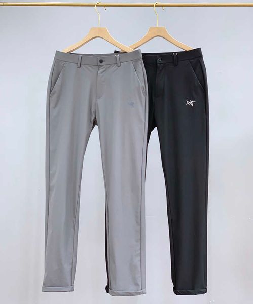 

22ss business quick drying casual pants outdoor trousers men slim fit, Black;brown