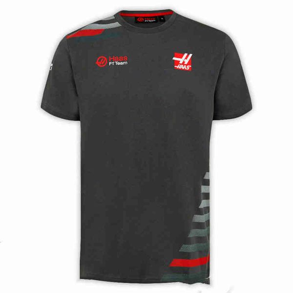 

f1 2022 men haas team t shirt f1 short sleeve mountain bike moto motorcycle racing, White;black