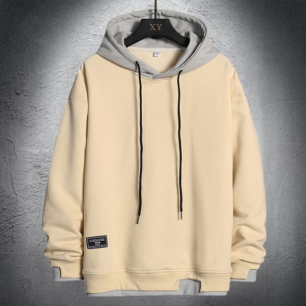 

hoodies sweatshirt men hip hop pullover hooded streetwear casual fashion clothes mens korean harajuku loose large size 4xl y220818, Black