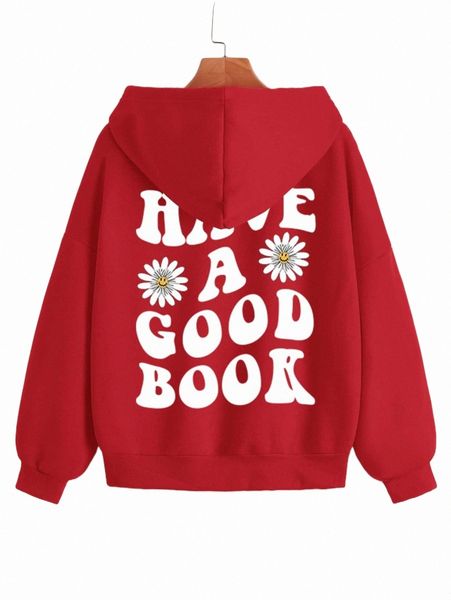 

slogan graphic thermal lined zip up drawstring hoodie 75vx#, Black
