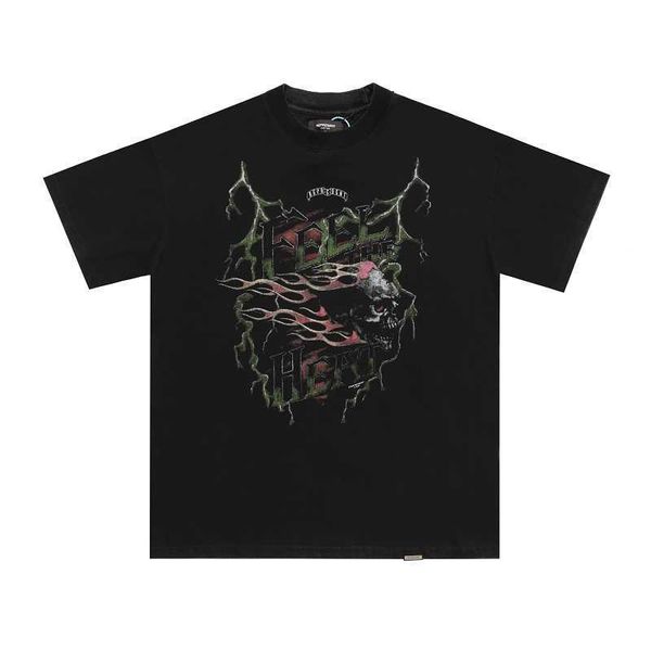 

europe uk tour skull feal the heat thunder vintage t shirt high street tee spring summer skateboard men women streetwear tshirt, White;black
