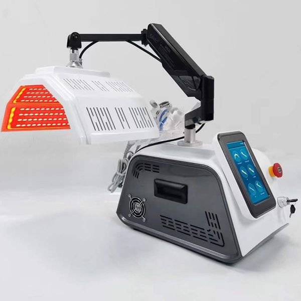 

led pdt light therapy beauty machine skin scrubber cooling treatment rf bio oxygen jet peeling spraying 6 in 1 face care 7 colors pdynamic a