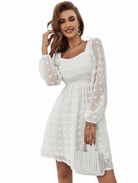 

swiss dot sweetheart neck a-line dress w1ky#, Black;gray