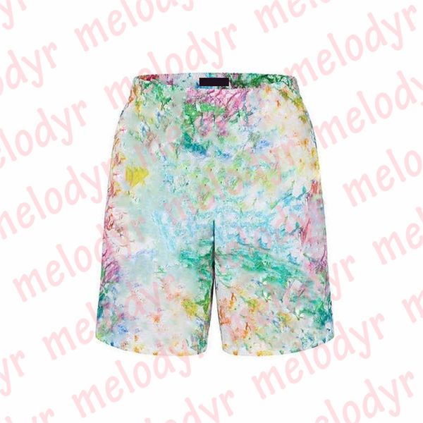 

mens color beach shorts summer vacation swimming trunks fashion tie dye sport shorts designer men swimwear