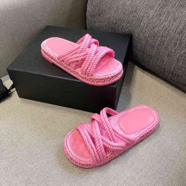 

summer slippers women's shoes beach slippers women's open oversized outdoor series, Black