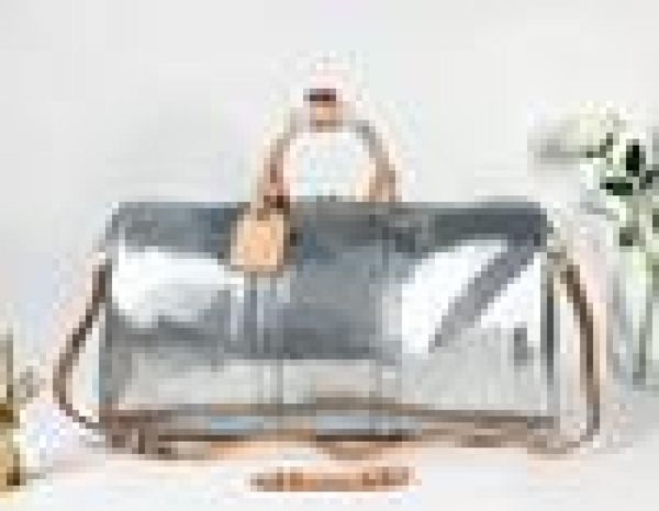 

2022 designer mens overnight bag mirror travel coated canvas keepall bandouliere duffel duffle bags larger handbag luggague for ma