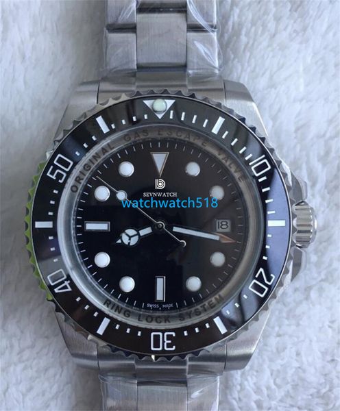 

luxury watches ceramic bezel sapphire glass 43mm 44mm 126660 126603 126600 calendar classic silver stainless steel bracelet mens watch water, Slivery;brown