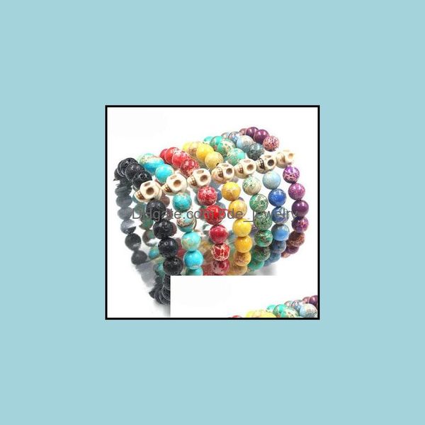 

beaded strands natural stone beads bracelet for lovers skl couple bracelets friendship jewelry drop delivery 2021 bdejewelry dhp4z, Black