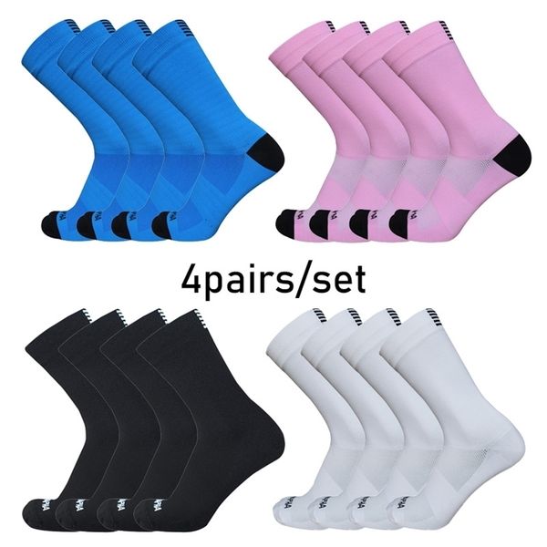 

outdoor road cycling socks stripes sports compression bicycles racing men and women running calcetines ciclismo 220818