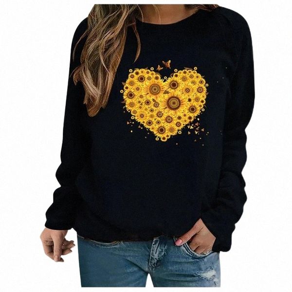 

valentine's day hoodies women love pattern print long sleeve round neck sweatshirt t-shirt winter tshirts camisas de mujer women', White