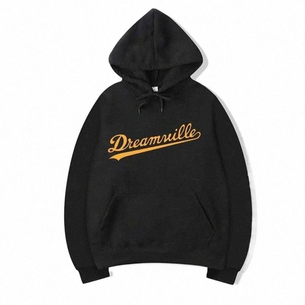 

men's hoodies & sweatshirts selling hoodie men hip hop dreamville j cole logo hooded letter swag winter ladies pullover c5ux#, Black