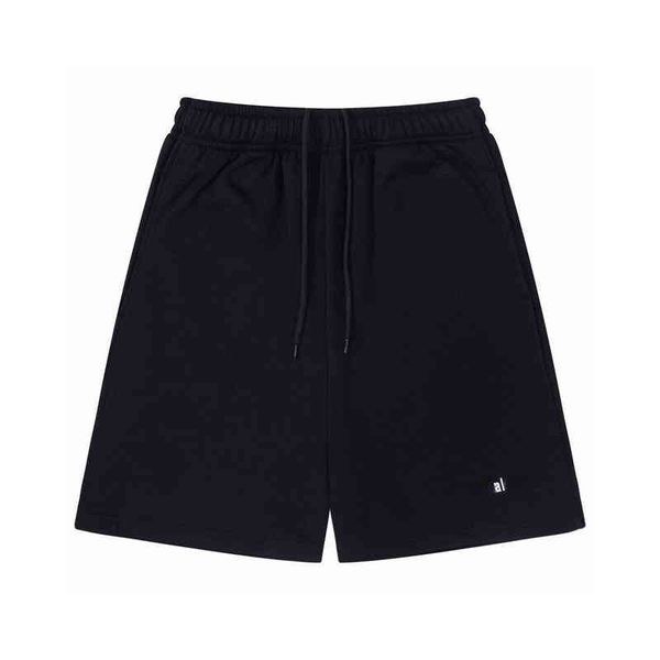 

correct version 2022 trend luxury p paris b embroidery casual loose simple shorts, Black