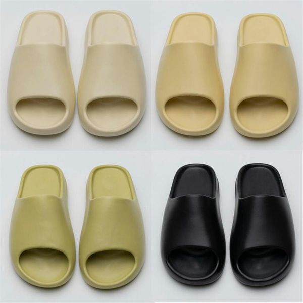 

designer slippers men woman slider vermillion mineral blue onyx pure sandals slide slipper foam ochre runr bone resin clog desert 230o, Black